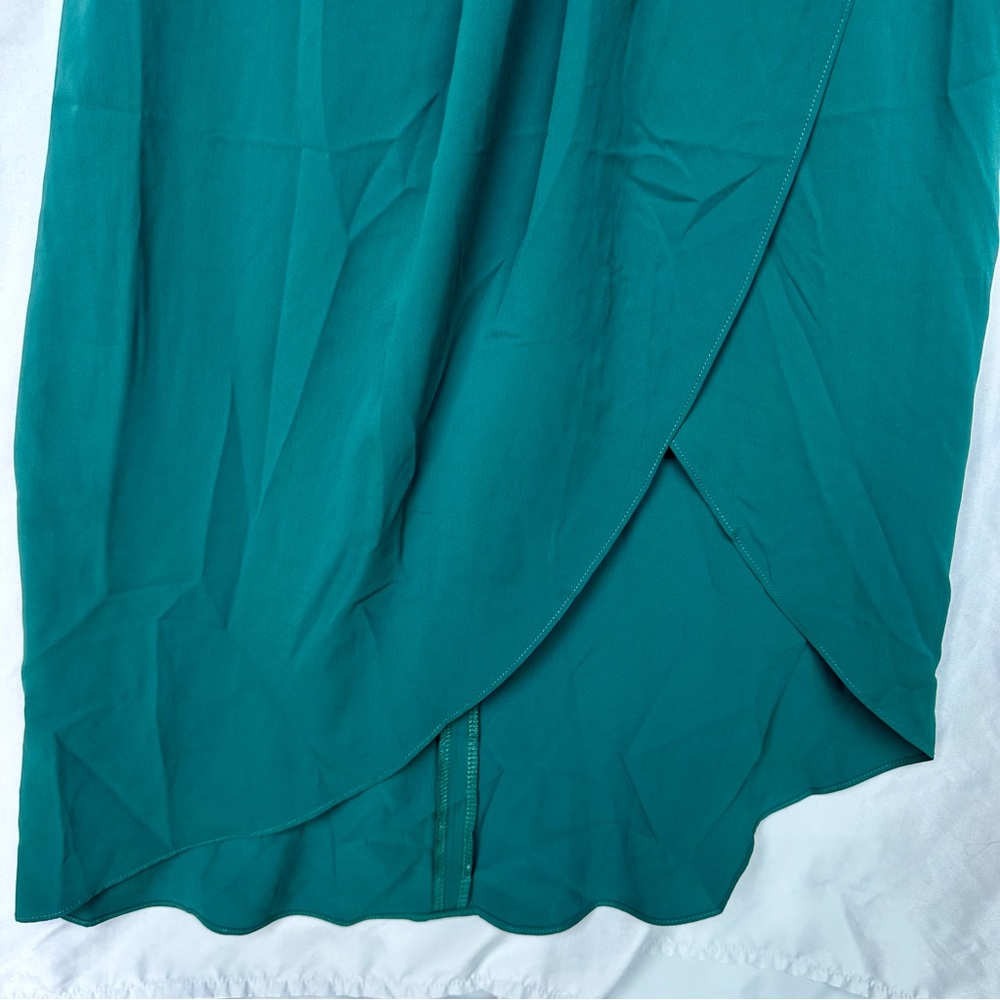 NWT Lulus Reinette Dark Green Midi Dress Large - Picture 7 of 8